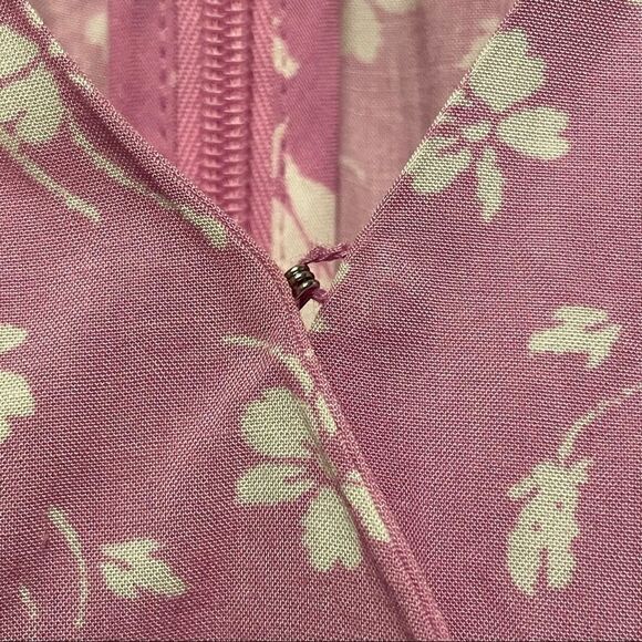 J. Crew Ruffle Front Softest Rayon Mini Dress Orchid 0 - Picture 5 of 7